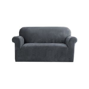Artiss 2 Seater Sofa Cover Couch Cover Velvet Grey
