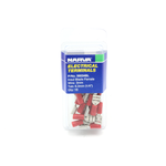 Narva 2.5-3 / 6.3 x 0.8mm 1/4" Red Double Crimped Flared Vinyl Insulated  Female Blade Terminal - 18 Pack