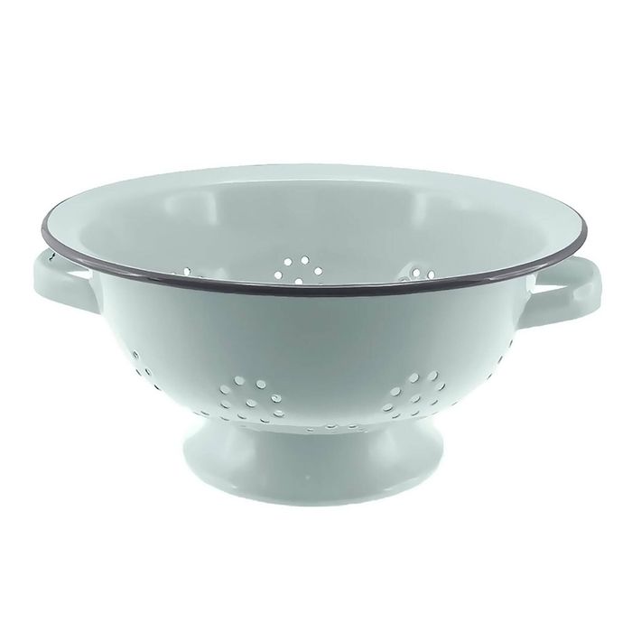 Falcon Colander 24cm. Duck Egg Blue & Grey