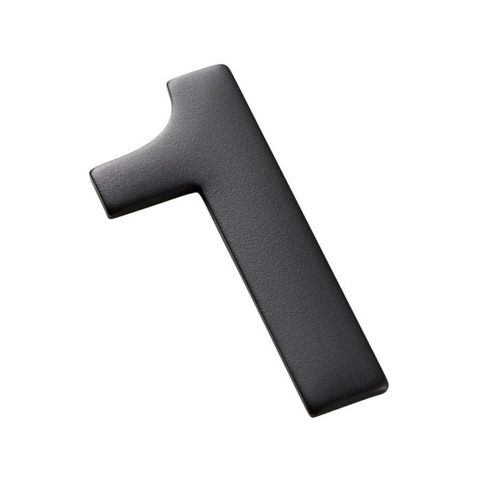 Sandleford 50mm Black Mode Self Adhesive House Number 1