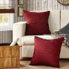 CottonMore 2pcs of Seersucker Cushion Covers Red 45x45cm