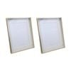 2PK SS Collective Matte Gold Finish Luxurious Rectangle Photo Frame 5x7