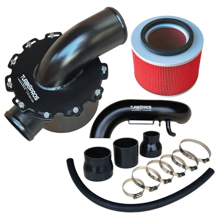 Upgrade High Flow Air Box, Filter & Intake Pipe Kit For Nissan Patrol Gu Y61 Zd30 3.0l