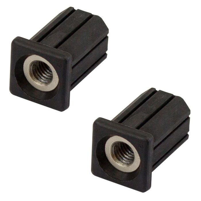 Richmond 19mm x M8 Square Threaded Tube Insert  - 2 Pack - 19mm