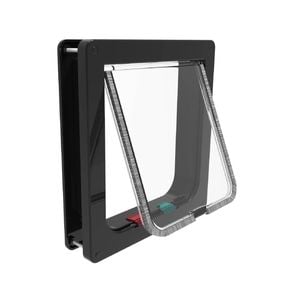 Hakuna Pets Large Black Cat Flap