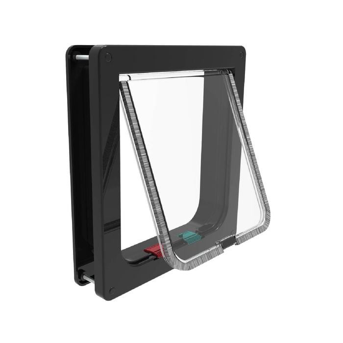 Hakuna Pets Large Black Cat Flap