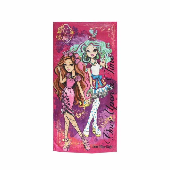 Girls Kids Fun Theme Cotton Beach Towel 70 X 140 Cm Ever After High