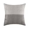 Kas Australia Pleated Euro Throw Pillowcase 65x65cm - Grey