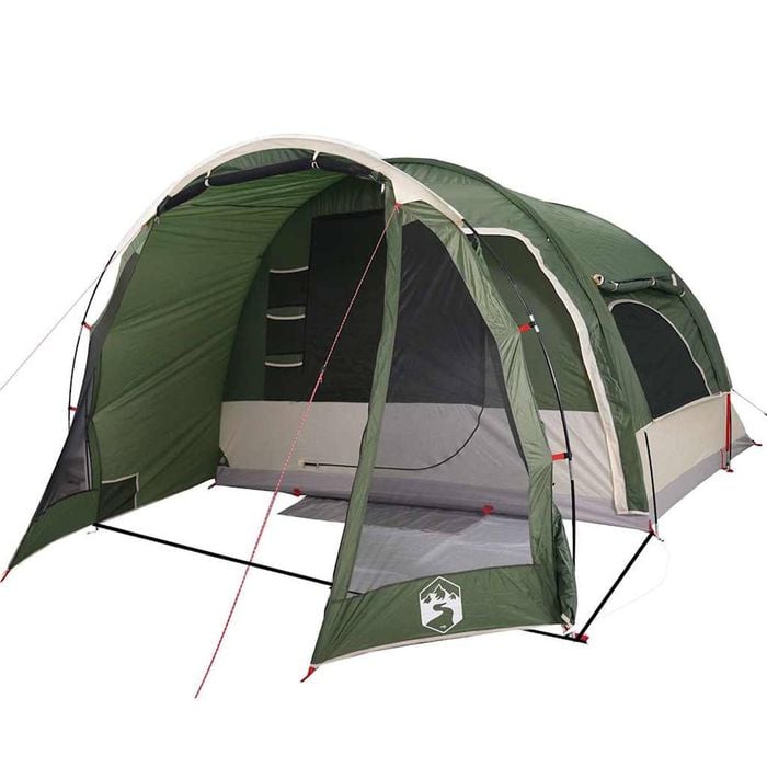 vidaXL Family Tent 6-Person Green Waterproof tent garden tent outdoor shelter