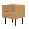 Palma Wooden Bedside Table - Natural