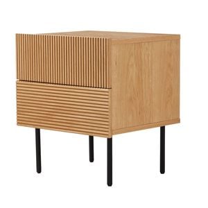Palma Wooden Bedside Table - Natural