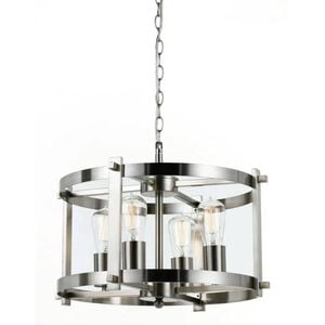 Telbix Finley Modern Pendant Hanging Lamp Light Metal Nickel