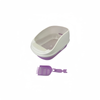 Yes4pets Large Portable Cat Toilet Litter Box Tray With Scoop And Grid Tray Purple
