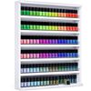 Advwin Nail Polish Rack Wall Mounted 6 Layers Display Stand Acrylic Baffle White