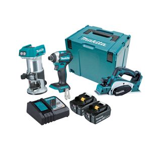 Makita Brushless 3 Piece Combo Kit DLX3098TJ