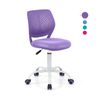 Costway Swivel Office Chair Adjustable Height Armless Desk Chair Purple