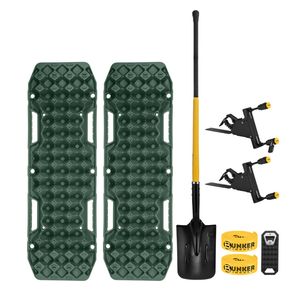 Bunker Indust Recovery Tracks Board Green + Square Shovel + Side Mounting Kit