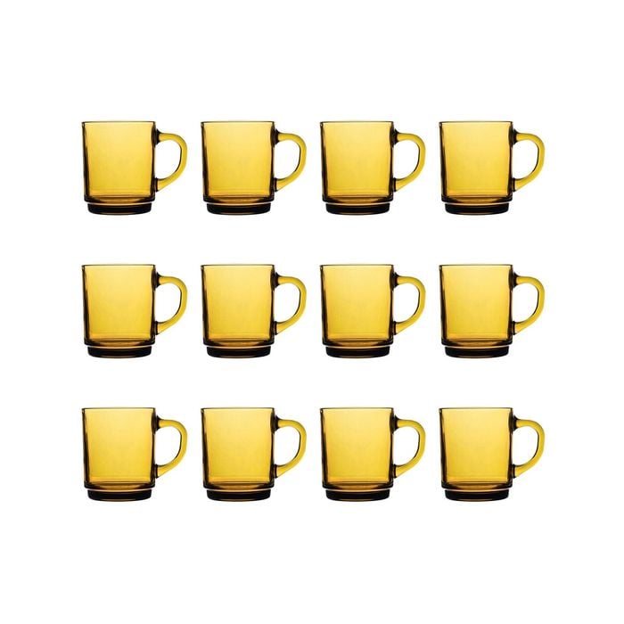 Duralex Versailles Glass Mugs - 260ml - Pack of 12