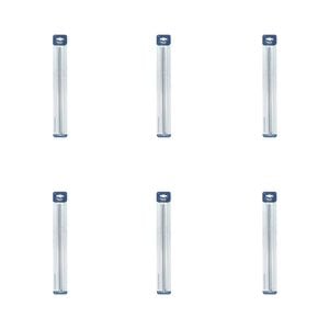 6pk Malli Aluminium/plastic Knitting Needles Yarn Crafting Tool 5mmx35cm Grey