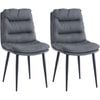 Brighton Dining Chairs Set of 2 - Grey
