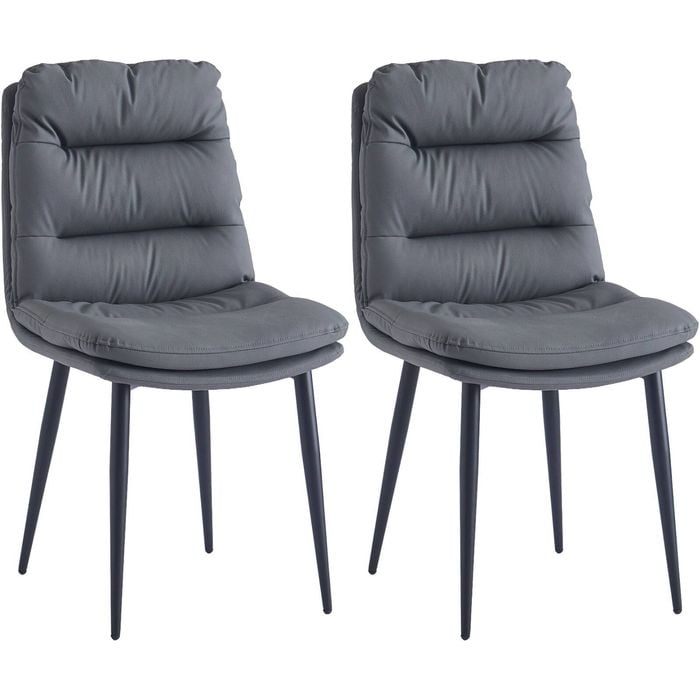 Brighton Dining Chairs Set of 2 - Grey
