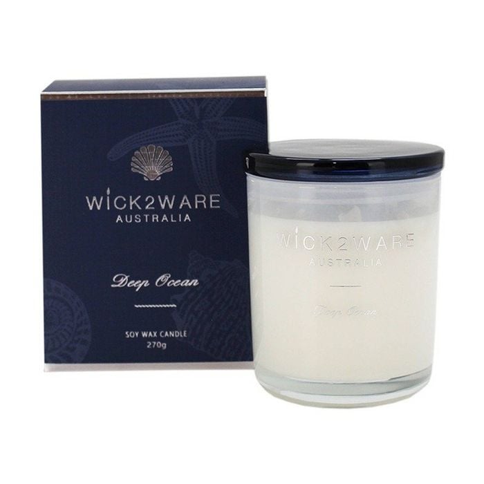 More Than Party Soy Scented Candle Jar Home Fragrance Deep Ocean 270g