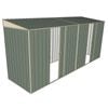 Build-A-Shed 1.2 x 4.5 x 2.0m Skillion Dual Single Sliding Side Doors Shed - Green