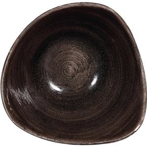Churchill Triangular Bowls Stonecast Patina Iron Black 23.5cm 12 Pack