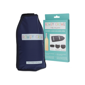 Rowdy Crowd Chilly Wine Jacket - Reusable Freezer Gel Bottle Coolers for Wine & Champagne