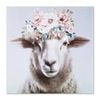 P&P Sheep Hand Painting Picture - Charming Wall Art with Vibrant Detailing 60x60cm