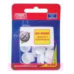 FastFinish 12 Gauge White Snap-On Cover Caps - 12 Pack