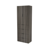 Lugna 2048 x 750 x 380mm Storm 3 Shelf 4 Drawers Double Door Storage Cabinet