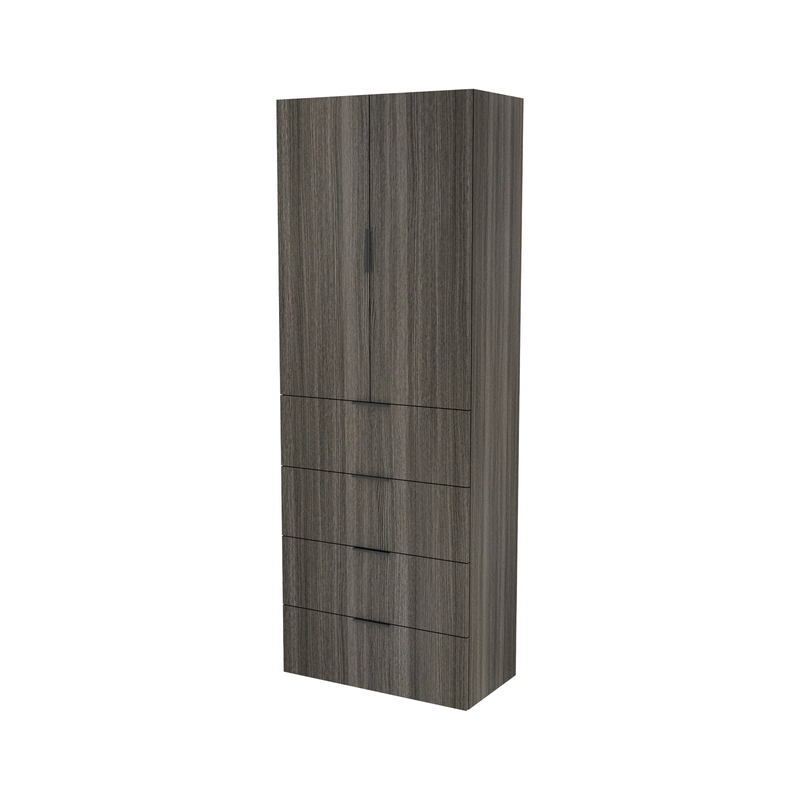 Lugna 2048 x 750 x 380mm Storm 3 Shelf 4 Drawers Double Door Storage Cabinet