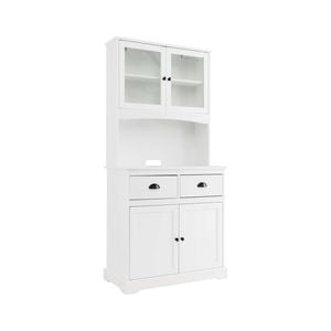Costway Kitchen Cupboard Buffet Sideboard W/countertop White
