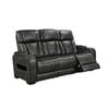 3R Electric Recliner LED Air Leather Dark Grey
