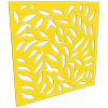 ProtectorAl 300-1200w x 300-1200h Light Yellow/Gloss White Large Leaf  Unframed Composite Deco Panel