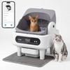 Advwin Self Cleaning Cat Litter Box With Litter Mat Open Top Automatic Litter Box