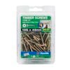 Zenith 10G x 45mm Gold Passivated Type 17 Wafer Head Timber Screws - 50 Pack