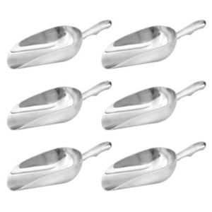 Trenton 6 x Scoop with Round Bottom 340ml / 12oz Aluminium Ice / Ingredients / Serving