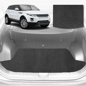 6D Diamond Car Boot Mat for Land Rover Range Rover Evoque L538, L5512010-2018-Cargo Mat-Black-Outback GT