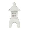 Tuscan Path 38cm White Lantern Garden Statue