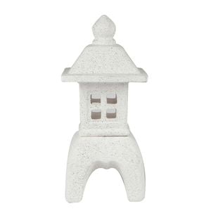 Tuscan Path 38cm White Lantern Garden Statue