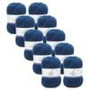 10x Malli Monaco Blue Blend Basic 100g Knitting/crochet Yarn Acrylic/poly