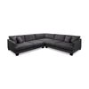Orio 4 Xl Seater Corner Sofa Lounge Set Charcoal