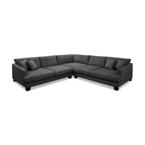 Orio 4 Xl Seater Corner Sofa Lounge Set Charcoal
