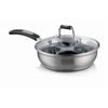 Gourmet Stainless Steel 4 Cup Egg Poacher With Lid 20cm Baccarat