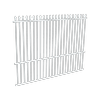 ProtectorAl 1201 - 2399 x 1800mm Pearl White Aluminium Spear Top Pool Fence Panel With Mid Rail