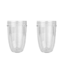 Provecta 2 Piece 18oz Replacement Cups Compatible with NutriBullet 600W 900W Blender