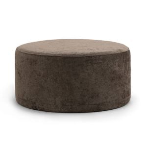 Halle Chocolate Designer Medium 70cm Round Ottoman Pouf