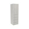Lugna 2048 x 600 x 580mm Mist Hangrail 4 Drawer Right Hinged Door Storage Cabinet